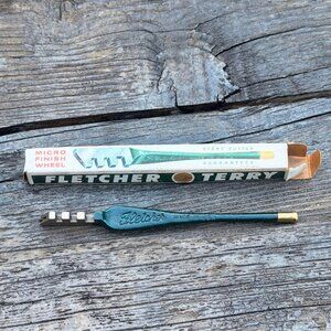 Vintage Fletcher Terry Gold Tip Glass Cutter With Original Box